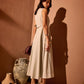 Nurin Panelled Fit & Flare Midaxi Dress