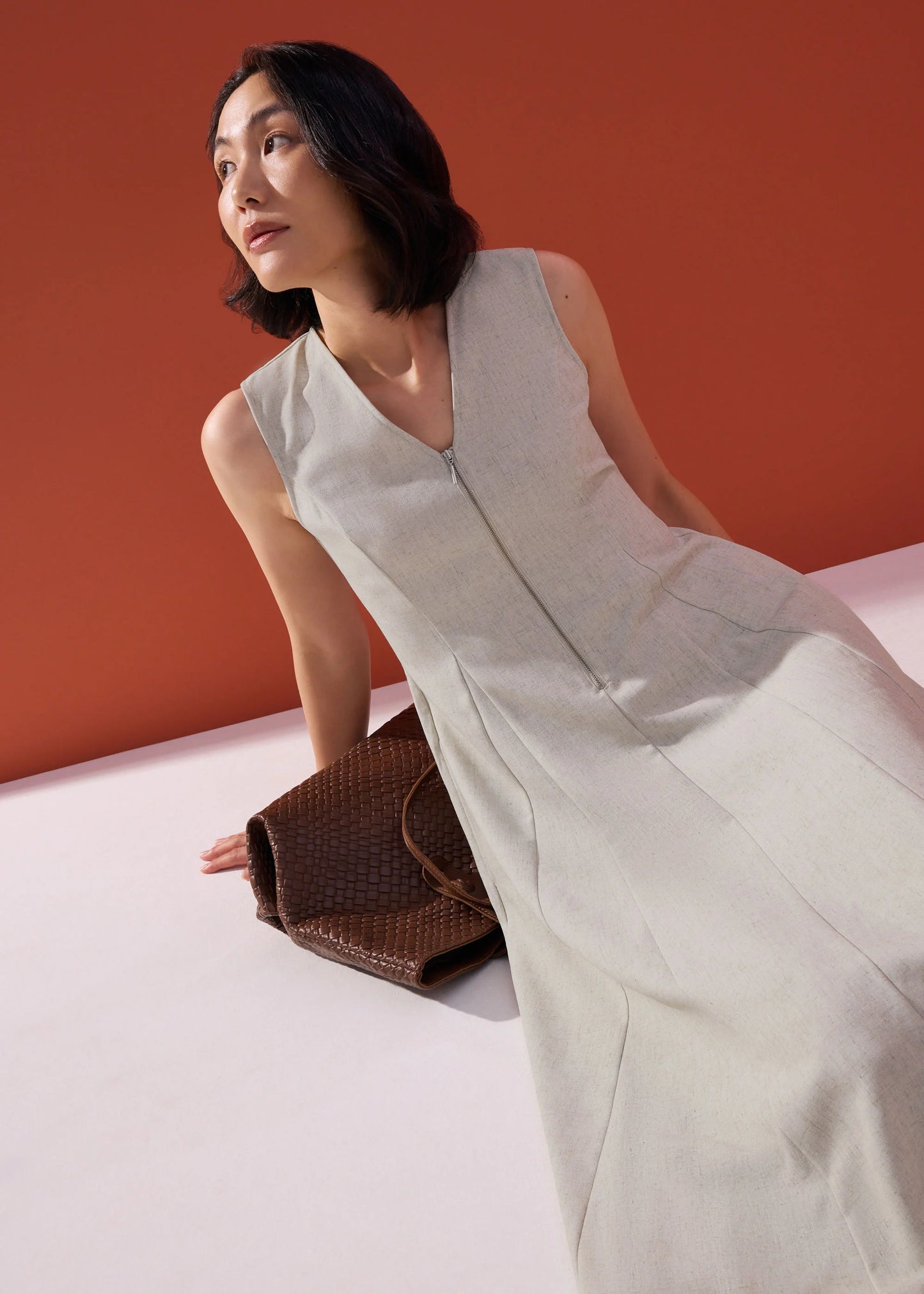 Nurin Panelled Fit & Flare Midaxi Dress