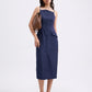 Azalea Straight Neck Column Midaxi Dress