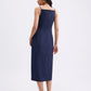 Azalea Straight Neck Column Midaxi Dress