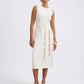 Poppy Round Neck Column Midi Dress