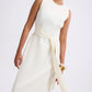 Poppy Round Neck Column Midi Dress