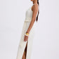 Poppy Round Neck Column Midi Dress