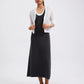 Layered Knit Scoop Neck A-line Midaxi Dress