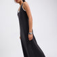 Layered Knit Scoop Neck A-line Midaxi Dress