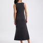 Layered Knit Scoop Neck A-line Midaxi Dress