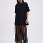 Knit Round Neck Shift Mini Dress