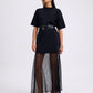 Knit Round Neck Shift Mini Dress