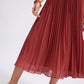 Pleated Trapeze Halter Midaxi Dress