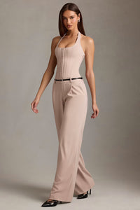 Beige Elegant Co-Ord Set with Modern Fit By Belleci image 6