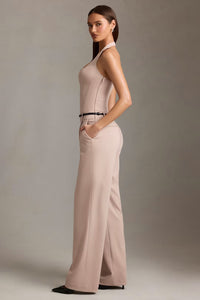 Beige Elegant Co-Ord Set with Modern Fit By Belleci image 7