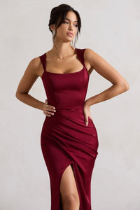 Bold Burgundy Party Gown By Belleci image 6