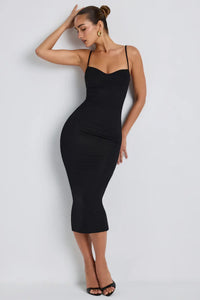 Classic Black Elegance Bodycon Dress By Belleci image 1