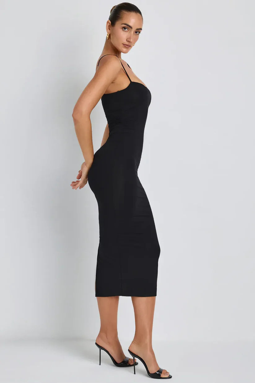 Classic Black Elegance Bodycon Dress By Belleci