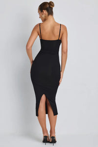 Classic Black Elegance Bodycon Dress By Belleci image 6