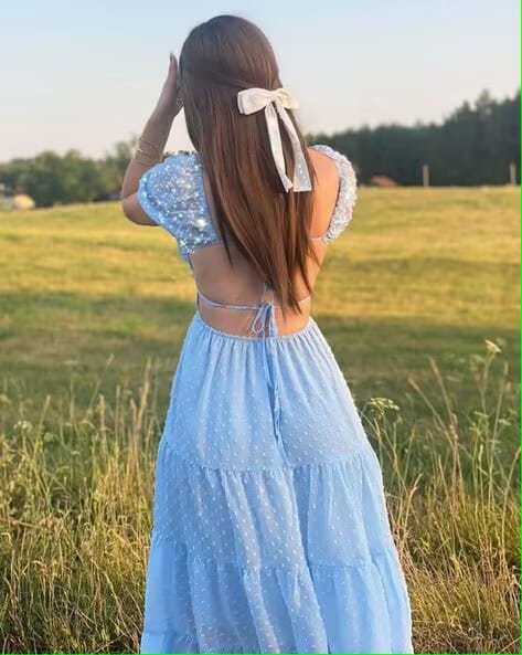 Soft Sky Tiered Midi By Belleci