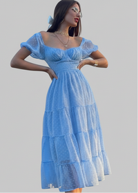 Soft Sky Tiered Midi By Belleci image 6