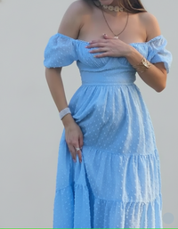 Soft Sky Tiered Midi By Belleci image 3
